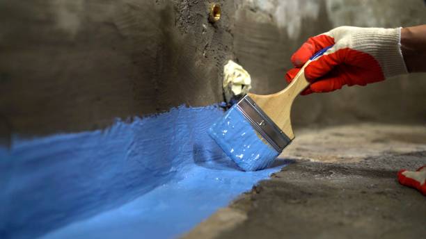Commercial Waterproofing project at a Chesterton, IN business property by SJ Waterproofing Pros